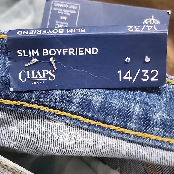 Chaps Vintage Inspired Slim Boyfriend Jeans New With Tags - Picture 11 of 14